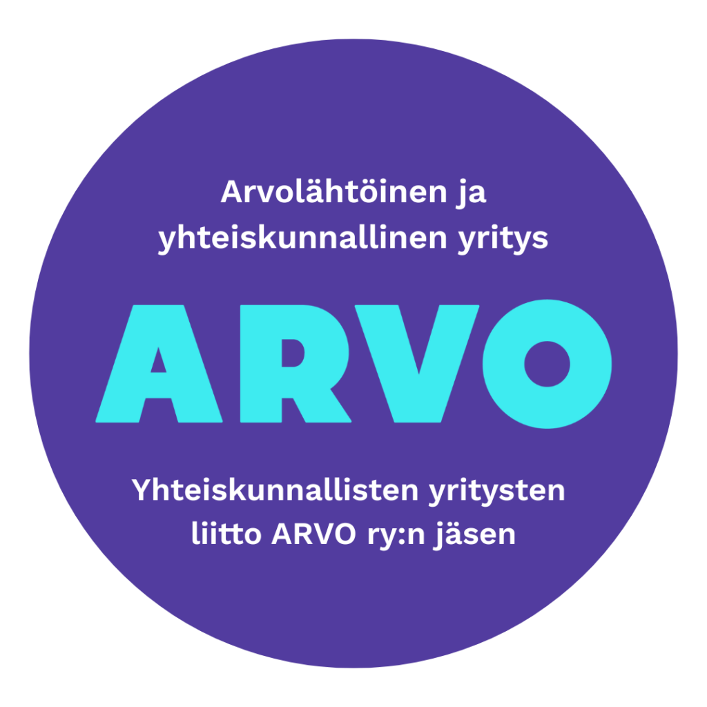 Arvo - arvolähtöinen yhteiskunnallinen yritys -logo